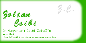 zoltan csibi business card